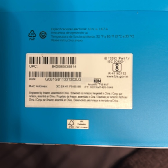 Echo White Tablet Large Screen - Picture 4 of 5